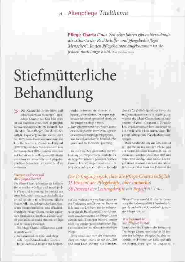 Vorschauseite 2: Stiefmütterliche Behandlung