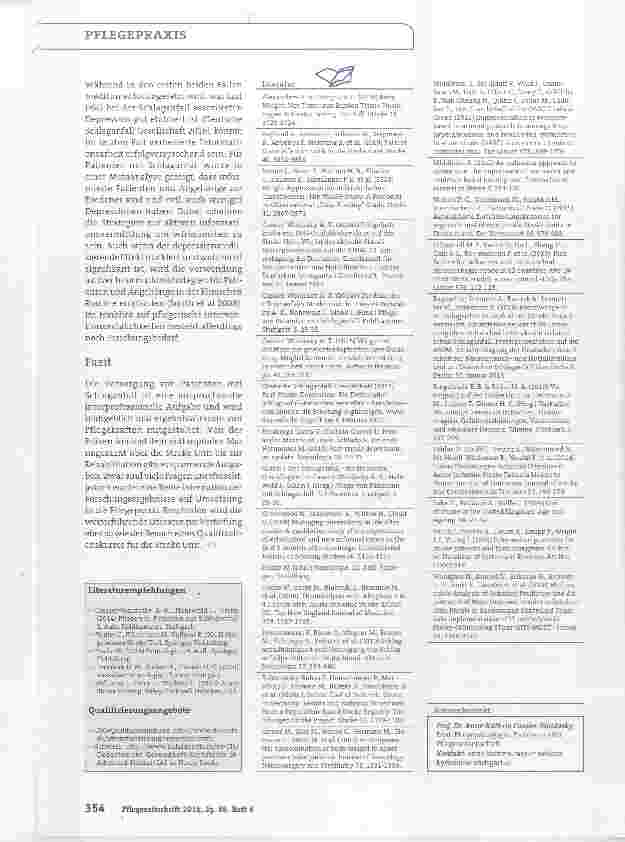 Vorschauseite 5: Update Schlaganfall Neues zur Pflege auf der Stroke Unit