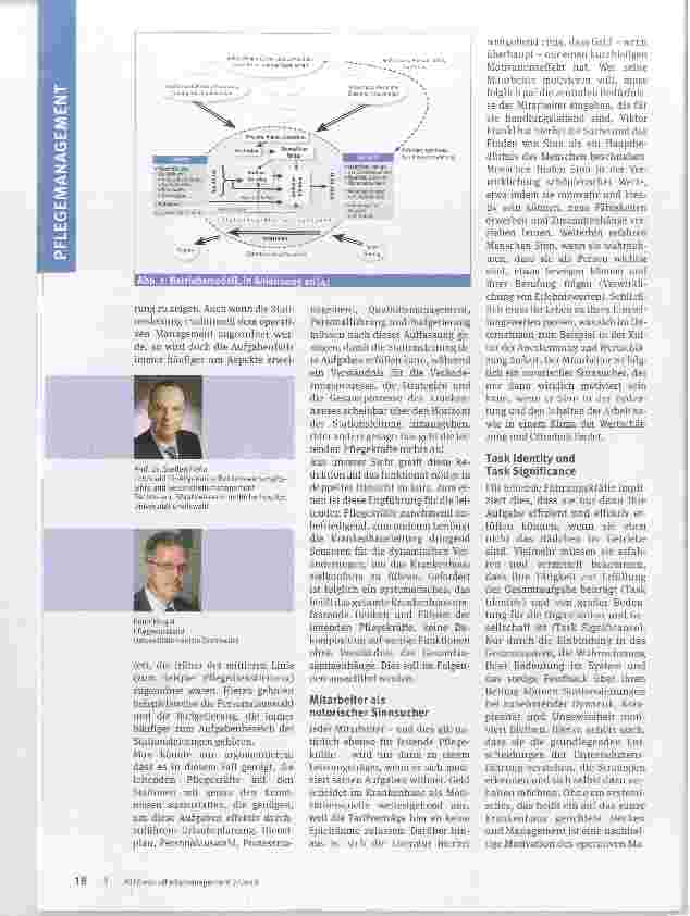 Vorschauseite 2: Rädchen im Getriebe oder systemische Leistungsträger? Erfahrungen mit einer Ausbildung im systemischen Management für Leitende Pflegekräfte