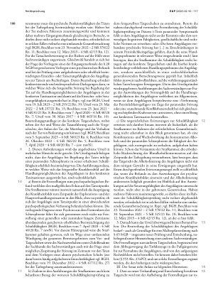 Vorschauseite 3: Amokfahrt in Trier; Prüfung und Beurteilung der Schuldfähigkeit