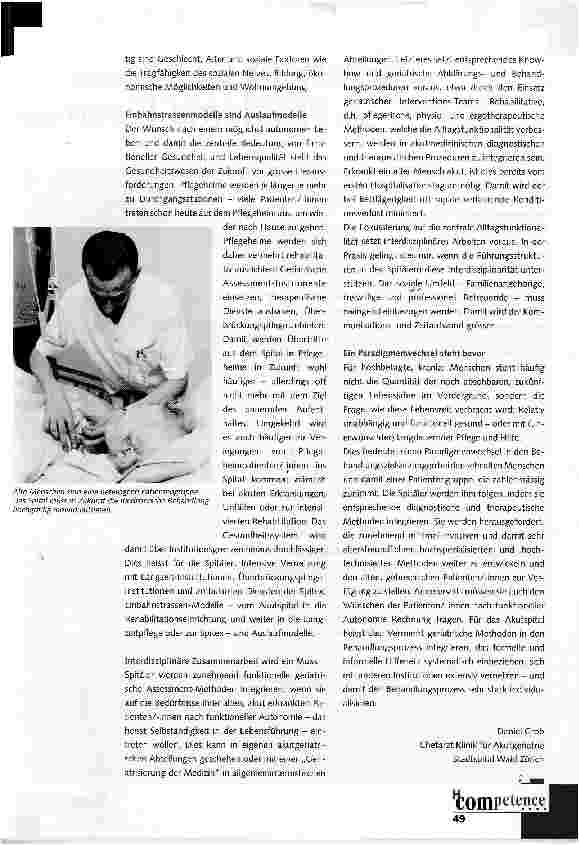 Vorschauseite 2: Der demografischeWandel und die Spitäler