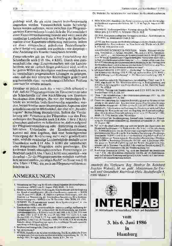Vorschauseite 5: Zur rechtlichen Verbindlichkeit der Krankenhausplanung