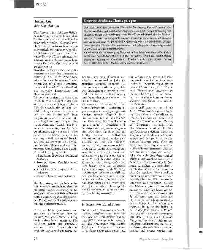 Vorschauseite 4: Validative PflegeSchlüssel zur Welt dementer Menschen