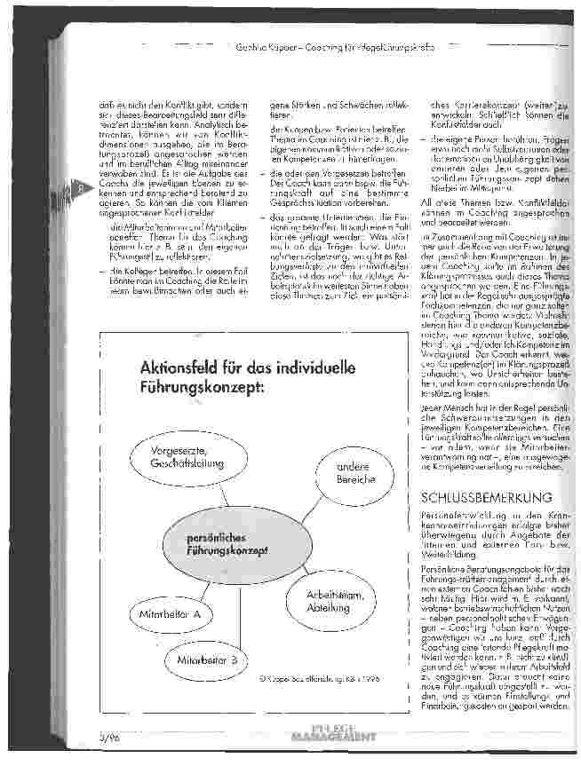 Vorschauseite 4: Coaching für Pflege-Führungskräfte - ein Baustein der Personalentwicklung