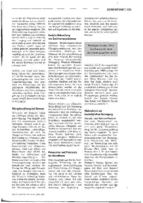 Vorschauseite 2: Ernährung bei Demenz Mehr Genuss durch Sinnesreize