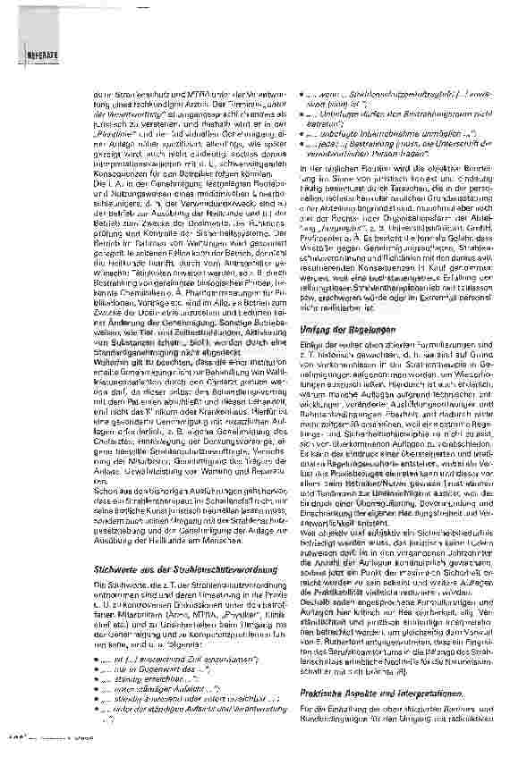 Vorschauseite 5: Strahlenschutzrecht in der täglichen Strahlentherapie Praxis