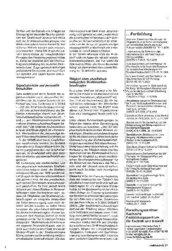 Vorschauseite 6: Strahlenschutzrecht in der täglichen Strahlentherapie Praxis