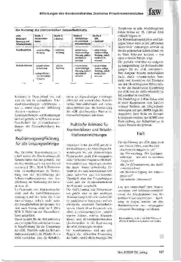 Vorschauseite 2: Die elektronische Gesundheitskarte:Alter Wein in neuen Schläuchen?