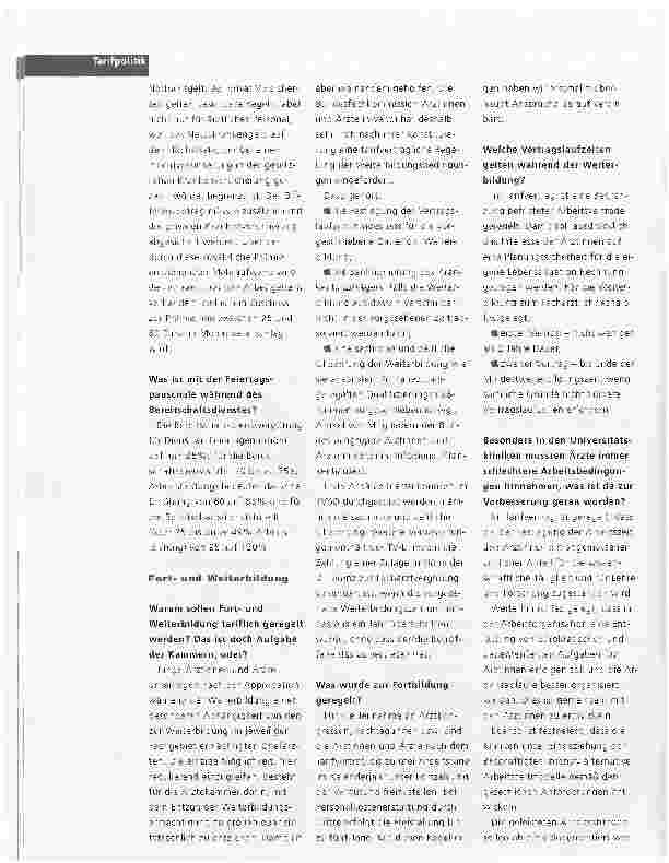 Vorschauseite 2: Häufig gestellte Fragen zum Tarifvertrag von ver.di mit der TdL (TV-L)