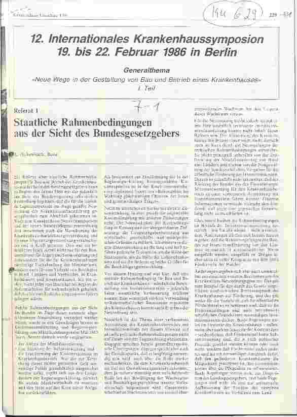 Vorschauseite 1: Staatliche Rahmenbedingungen aus der Sicht des Bundesgesetzgebers