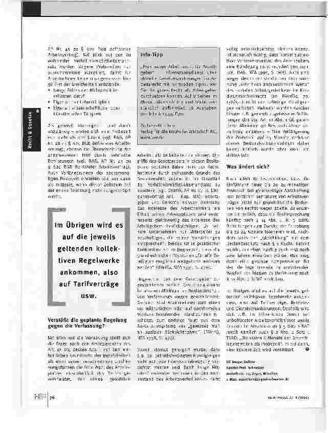 Vorschauseite 3: Zwei Jahre Probezeit?