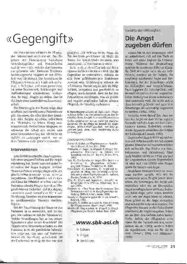 Vorschauseite 2: Vertrauensvolle Beziehung als Gegengift