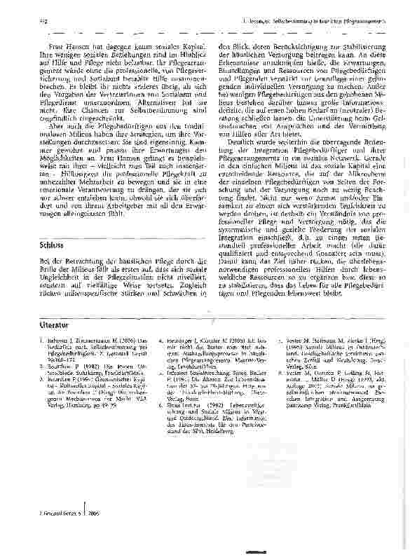 Vorschauseite 5: Pflegeorganisation und Selbstbestimmung in häuslichen Pflegearragementsts