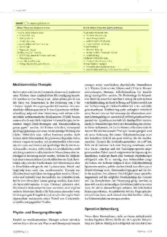 Vorschauseite 3: Arthrose - eine Übersicht