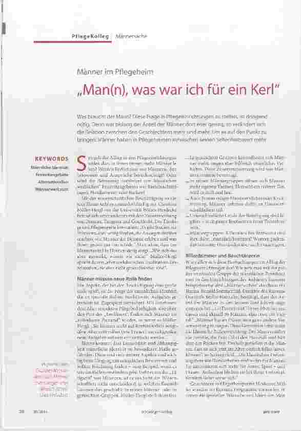 Vorschauseite 1: Man(n), was war ich für ein Kerl