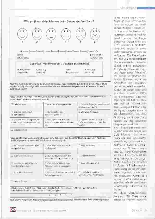 Vorschauseite 2: Prozedurale Schmerzen bei pädiatrischen Patientinnen und Patienten
