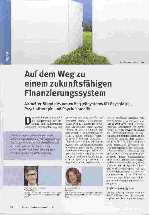 Vorschauseite 1: Auf dem Weg zu einem zukunftsfähigen Finanzierungssystem