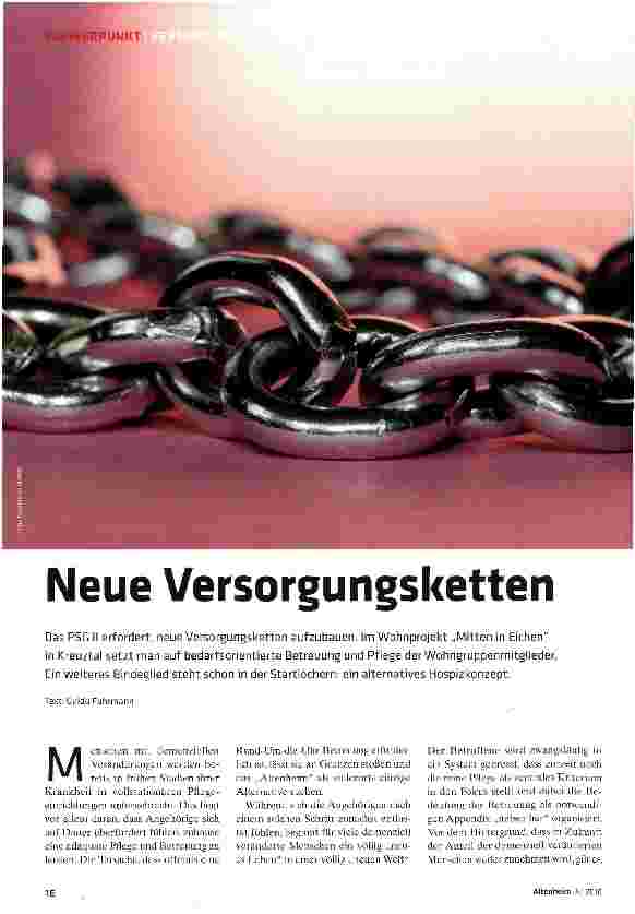 Vorschauseite 1: Neue Versorgungsketten