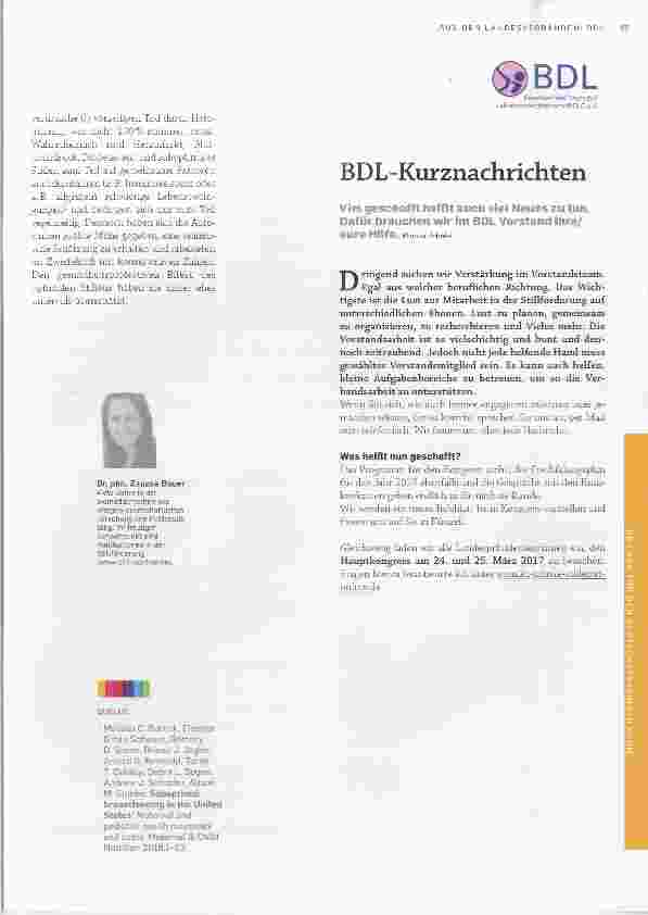 Vorschauseite 3: Neue Zahlen zur gesundheitsprotektiven Wirkung des Stillens