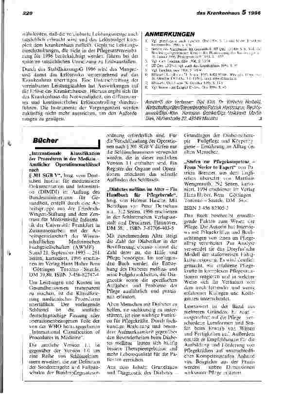 Vorschauseite 4: Stabilisierungsgesetz 1996 - Umsetzungshinweise für die Praxis