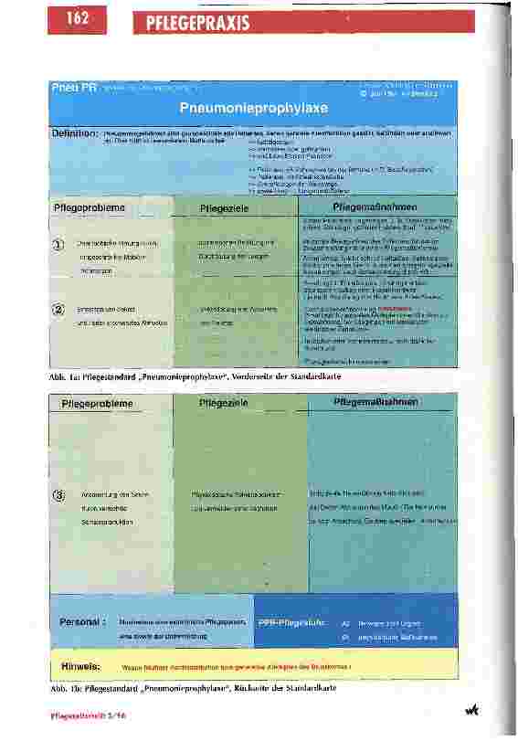 Vorschauseite 2: Die Pflege wird in allen Stationen auf eine gemeinsame Basis gestellt Eine Arbeitsgruppe entwickelt Pflegestandards