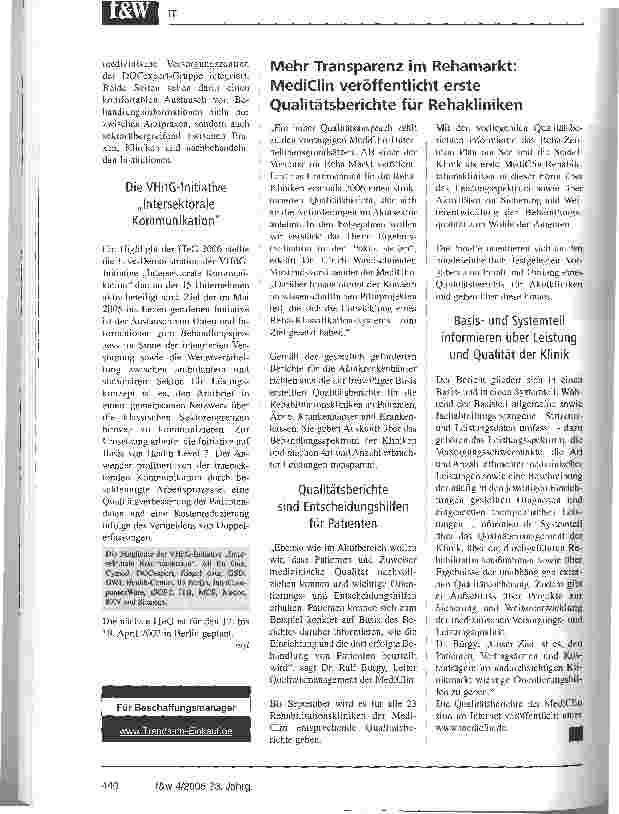 Vorschauseite 2: Die ITeG boomt:IT-Lösungen, die Weltspitze sind