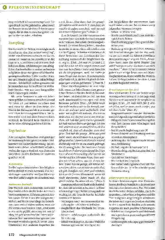 Vorschauseite 3: Prüfstein für die Pflegequalitä
