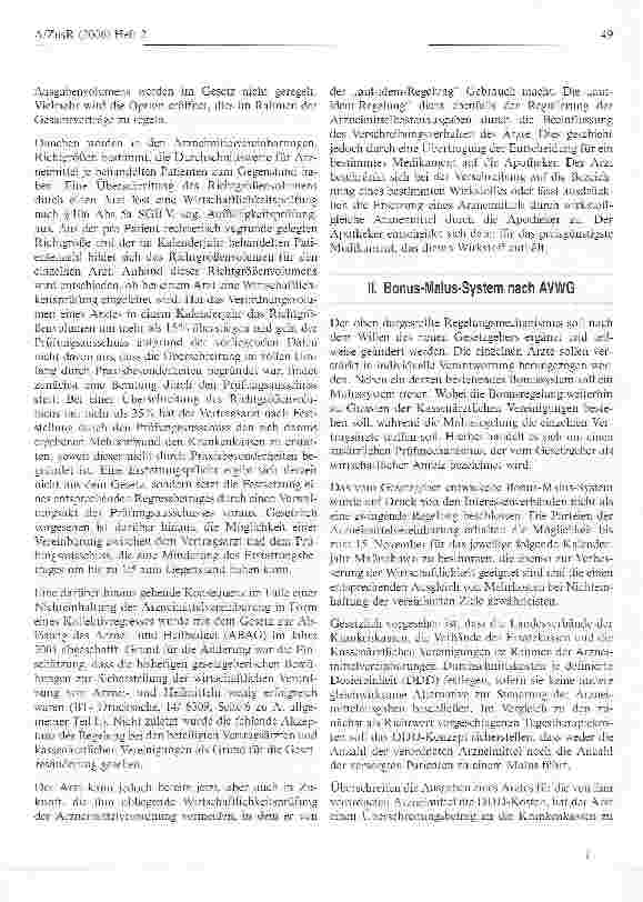 Vorschauseite 3: Bonus-Malus-Regelung nach AVWG