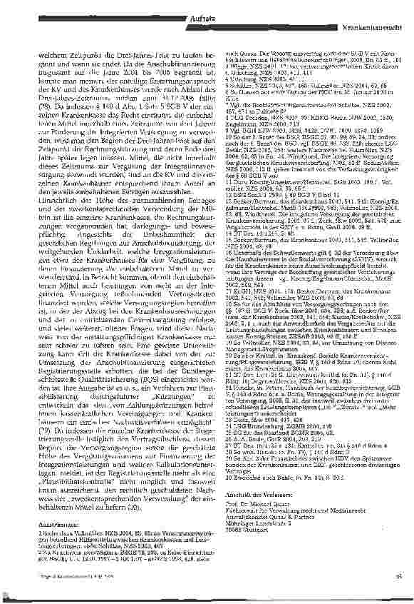 Vorschauseite 5: Das MVZ und die Integrierte Versorgung als neue Versorgungsformen für Krankenhäusereine rechtliche Bestandsaufnahme -