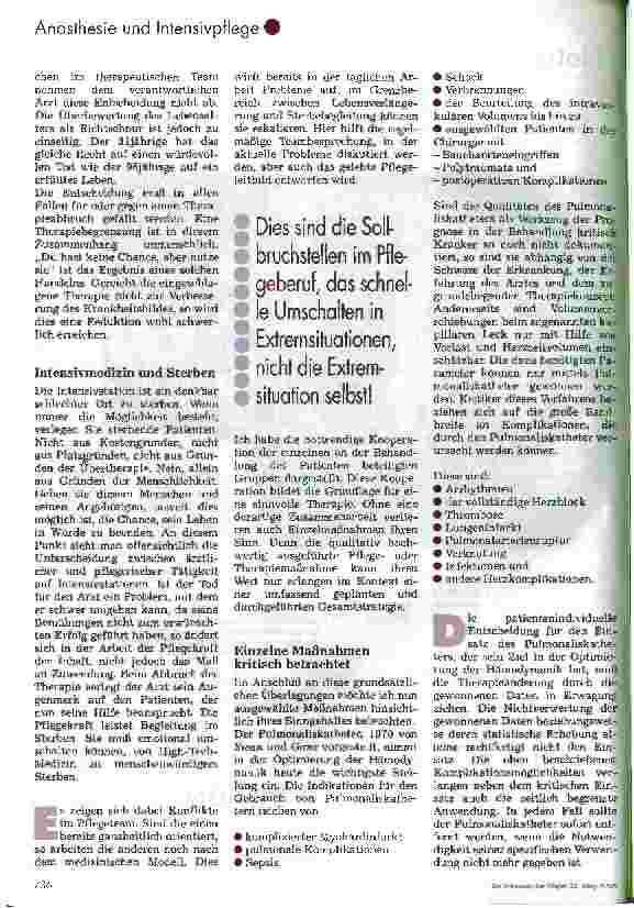Vorschauseite 3: Sinn und Unsinn intensivmedizinischer Maßnahmen
