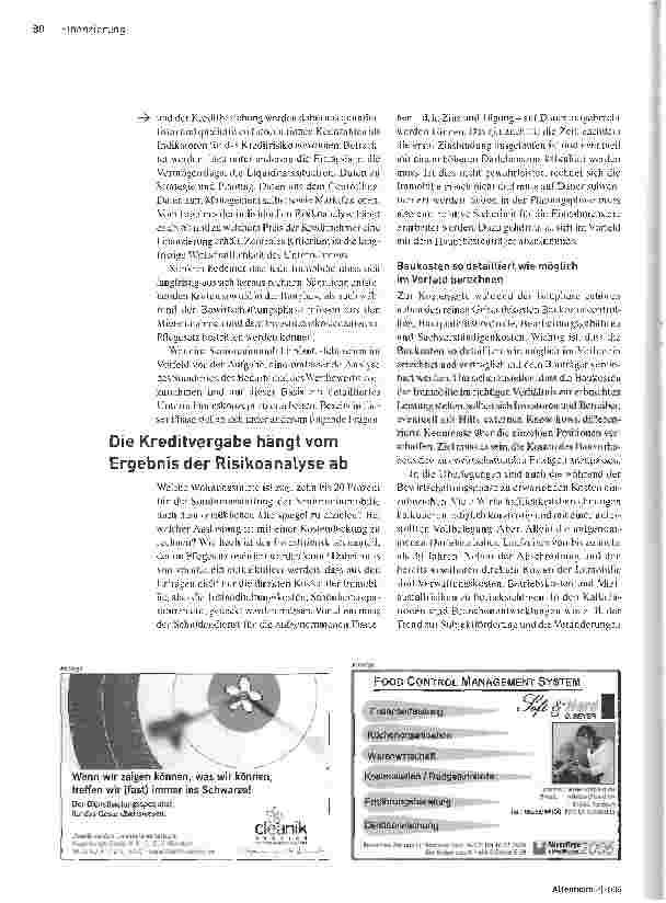 Vorschauseite 3: Kreditvergabe Weitsichtig planen -sicher finanzieren