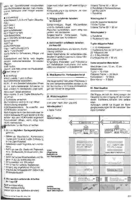 Vorschauseite 2: Informationsmappe Herzchirurgie Die Einarbeitung des Op. -Personals (1. Teil)