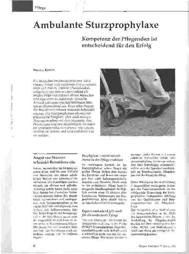 Vorschauseite 1: Ambulante Sturzprophylaxe