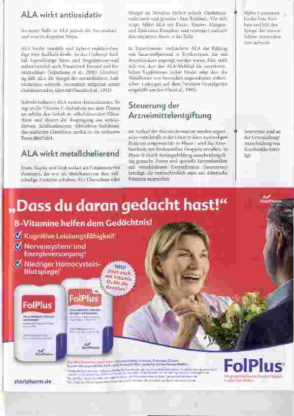 Vorschauseite 2: Effektive Entgiftung mit Alpha-Liponsäure