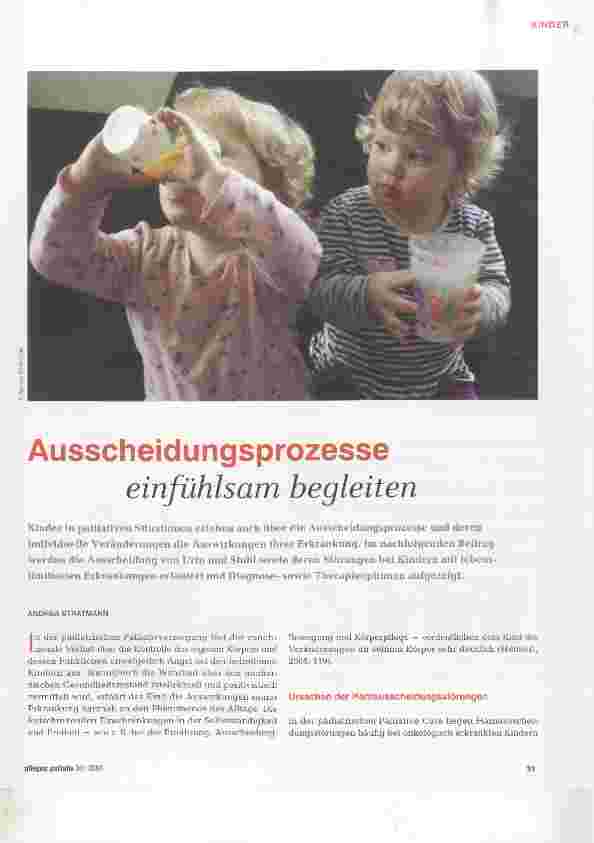 Vorschauseite 1: Ausscheidungsprozesse einfühlsam begleiten