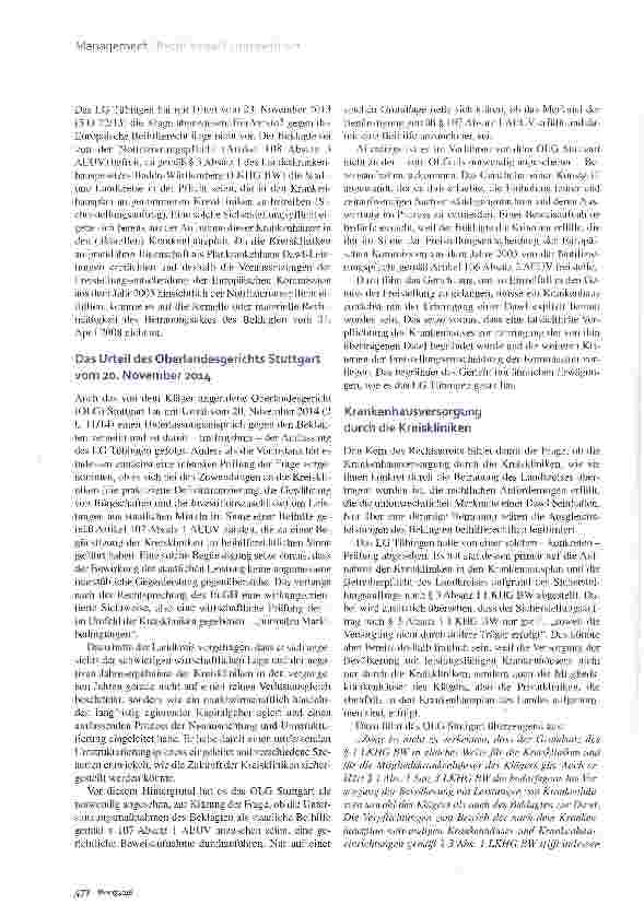 Vorschauseite 3: Keine unzulässige Beihilfe nach EU-Recht