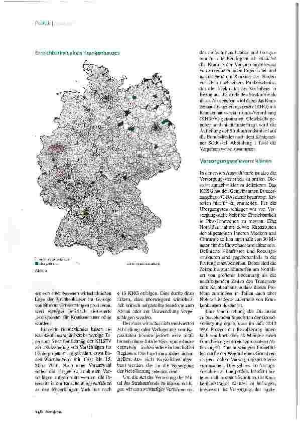 Vorschauseite 3: Krankenhausstrukturfonds Nur keine Häppchen