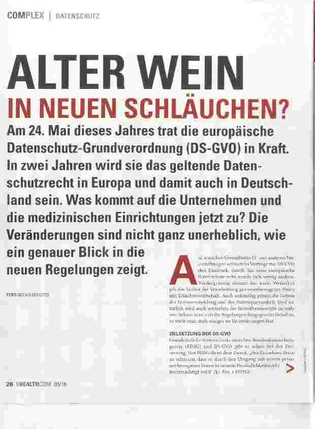 Vorschauseite 1: ALTER WEIN IN NEUEN SCHLÄUCHEN?