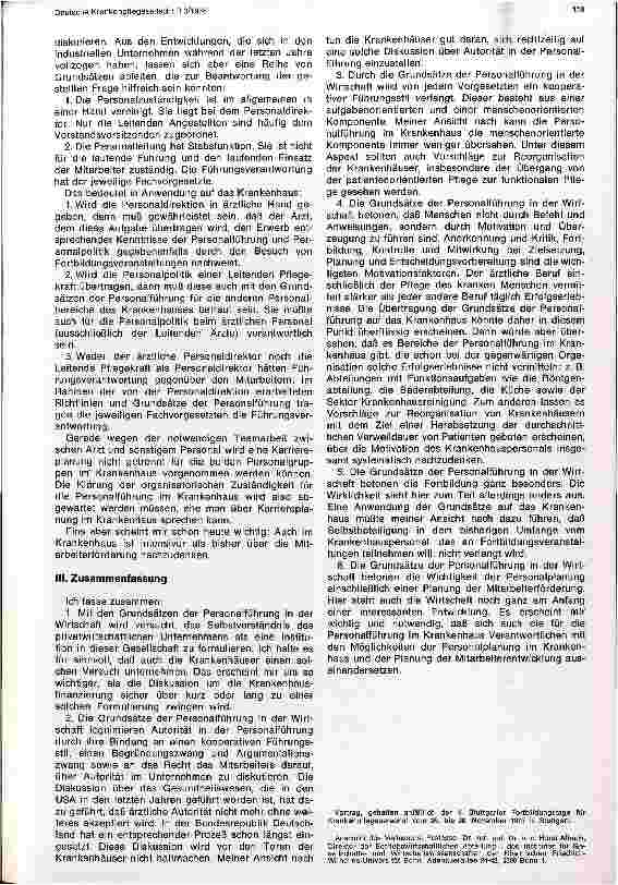 Vorschauseite 6: Grundsätze der Personalführung und die ihre Anwendung im Krankenhausmanagement