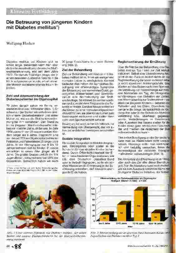 Vorschauseite 1: Die Betreuung von jüngeren Kindern mit Diabetes mellitus