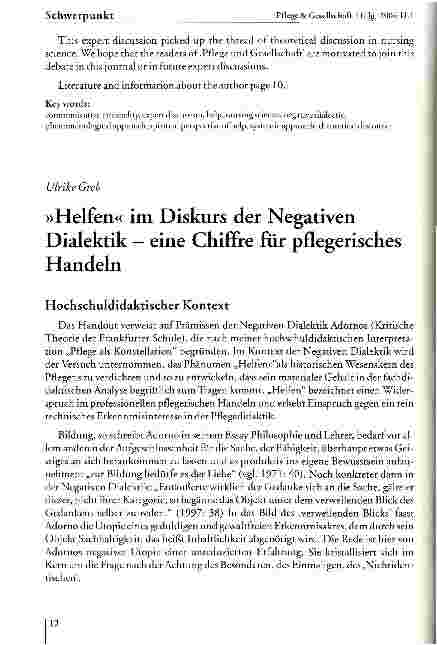 Vorschauseite 4: Helfen als Aufgabe der Pflege