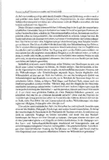 Vorschauseite 3: Kosmos im Kopf? Neurowissenschaften und Menschenbild