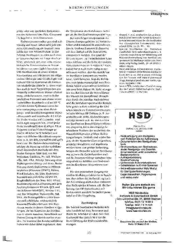 Vorschauseite 2: Bedeutung der Endotoxine für die Sterilisation von Operationsinstrumenten