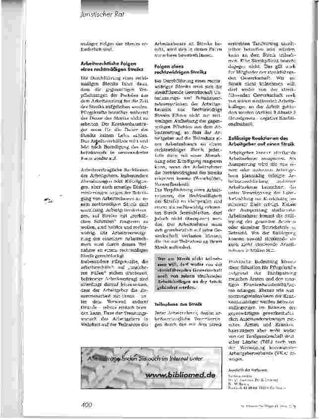 Vorschauseite 3: Streiks von Pflegekräften