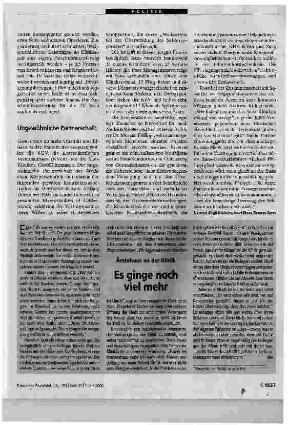 Vorschauseite 4: Auf dem Weg in die ambulante Versorgung