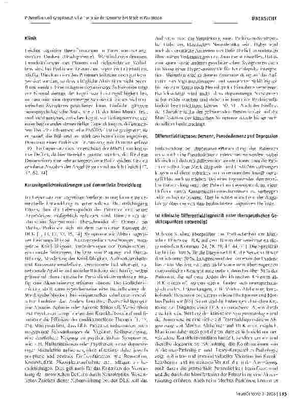 Vorschauseite 3: Präventive und symptomatische Therapie der Demenz bei Morbus Parkinson