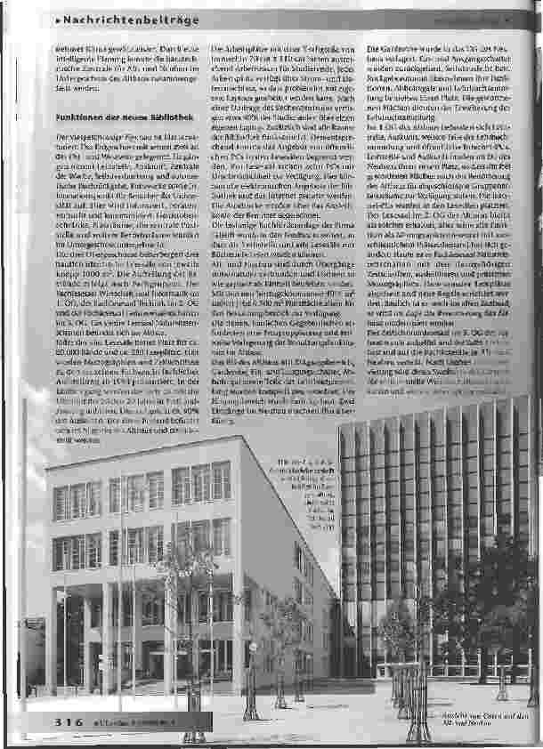 Vorschauseite 4: Offen ohne EndeDie neue 24-Stunden-Bibliothek der Universität Karlsruhe