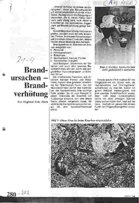 Vorschauseite 1: Brandursachen - Brandverhütung