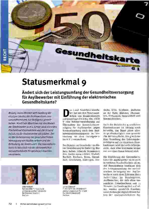 Vorschauseite 1: Statusmerkmal 9