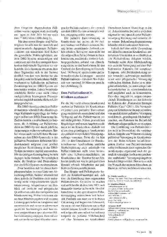 Vorschauseite 3: Palliativdienst im Krankenhaus Hilfe für heikle Fälle